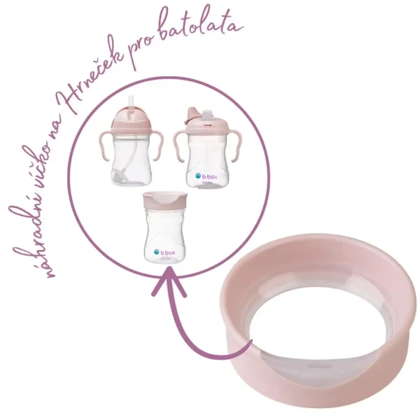 B.BOX Náhradné viečko na Pohár pre batoľatá - ružové