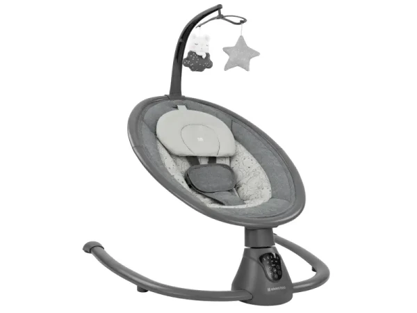 KikkaBoo Hojdacie lehátko elektrické Twiddle Grey