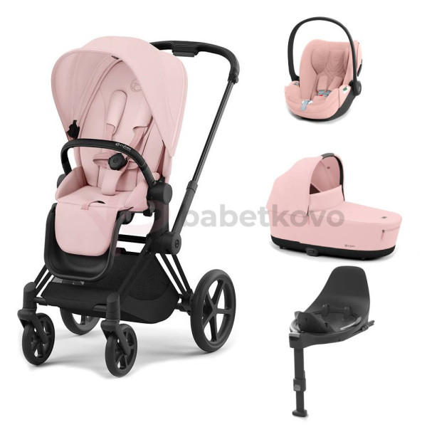 CYBEX PRIAM 4-kombinácia MATT BLACK Peach pink