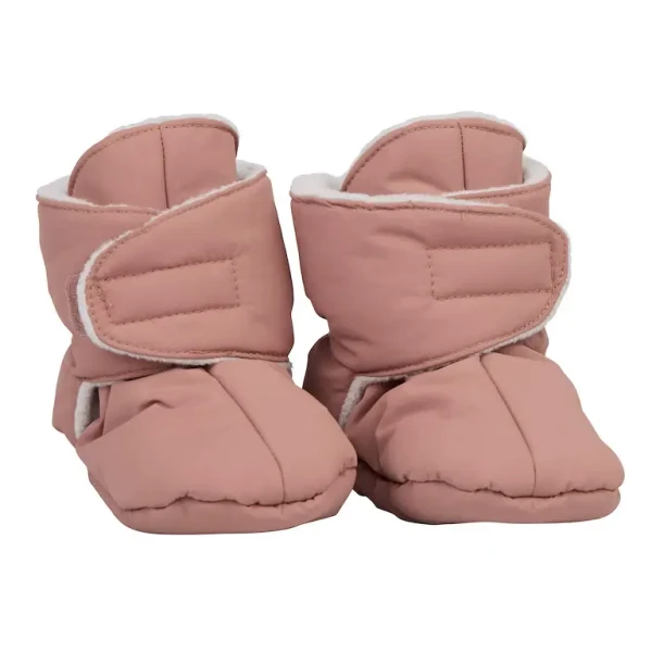 Voksi Baby Booties blush pink / light grey 1-2y