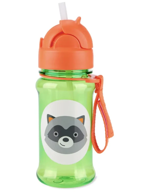 SKIP HOP Zoo tritan Fľaša so slamkou 355ml Medvedík čistotný 12m+