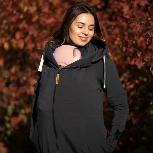 Sestrice Nosíci mikina Smart Hoodie 01 s merinem Anthracite XL/XXL