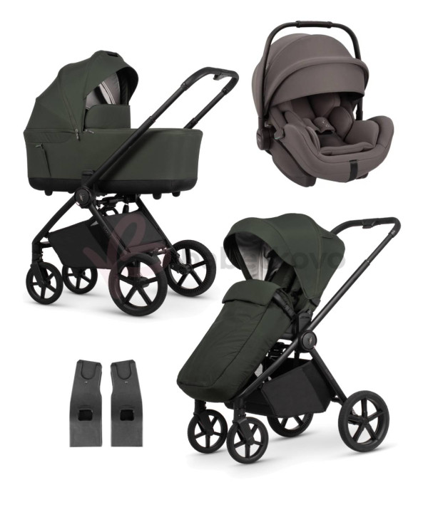 VENICCI CLARO 2 kombinovaný kočík Forest + Autosedačka Nuna arra flex