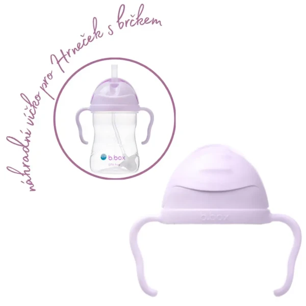 B.BOX Náhradné veľké viečko pre Hrnček so slamkou - GELATO blackberry