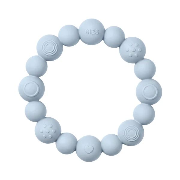 BIBS náramkové hryzátko zo silikónu baby-blue