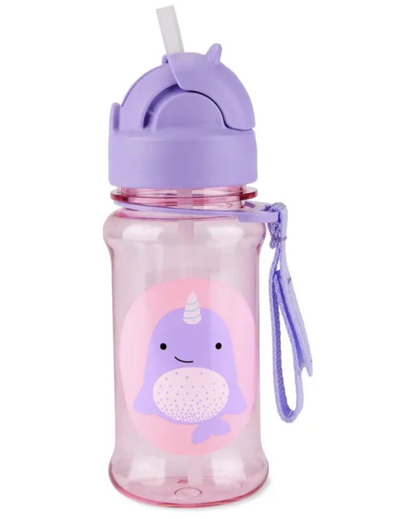 SKIP HOP Zoo tritan Fľaša so slamkou 355ml Narval 12m+