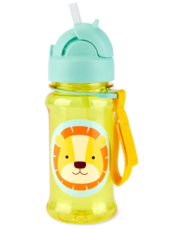 SKIP HOP Zoo tritan Fľaša so slamkou 355ml Lev 12m+