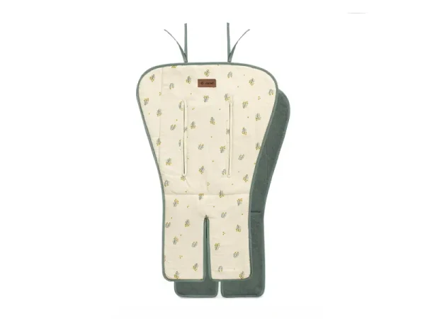 JANE Podložka do kočíka obojstranná Flappy Botanic