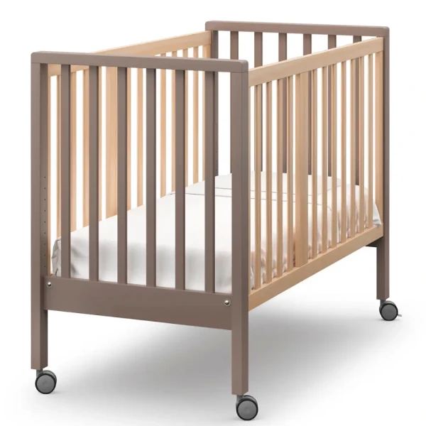 Erbesi Rastúca postieľka Evolution Kakao S matracom a s textilom