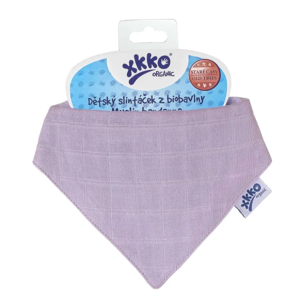 XKKO Organic Šatka Staré časy - Ultra Violet