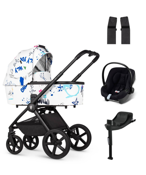 VENICCI Tinum UPLINE 2 PB Draft White Limitovaná edícia + autosedačka Cybex Aton B2