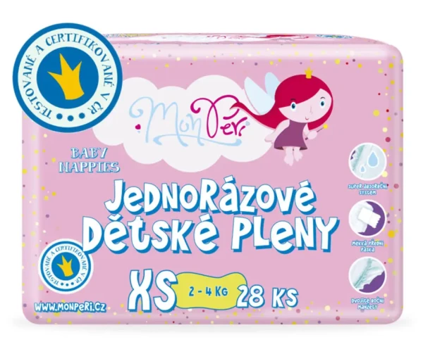 MonPeri jednorazové plienky 2-4kg Klasik XS