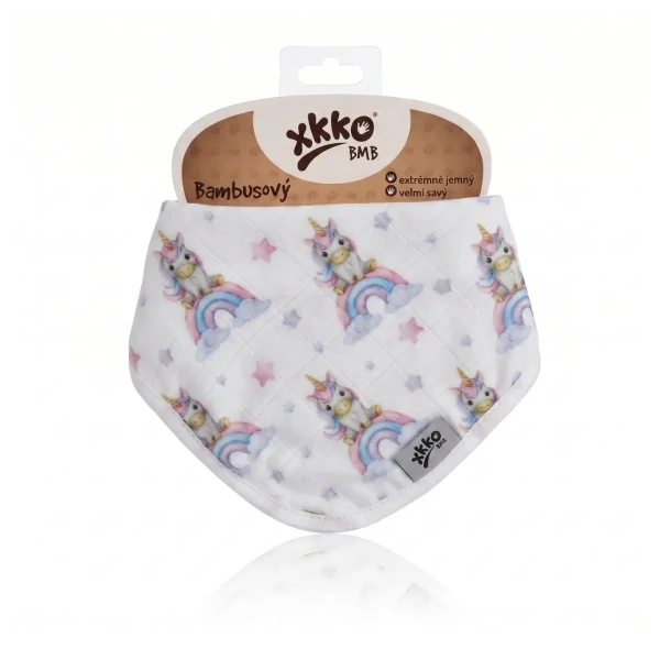 XKKO BMB Bambusová šatka Digi - Unicorns