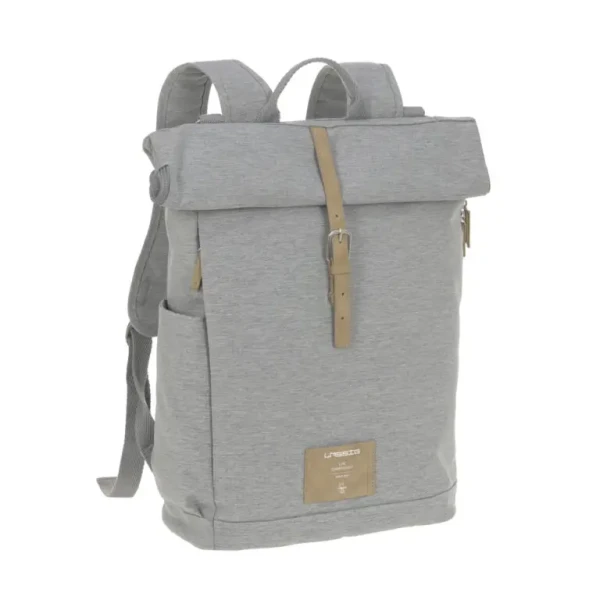 Lässig batoh na rukoväť Green Label Rolltop Backpack grey mélange - Limitovaná edícia