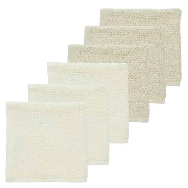 Meyco Sada žiniek Popcorn 6ks (30x30) - Natural/soft sand