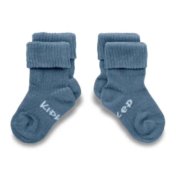 KipKep Detské ponožky Stay-on-Socks 0-6m 2páry Blue Heaven