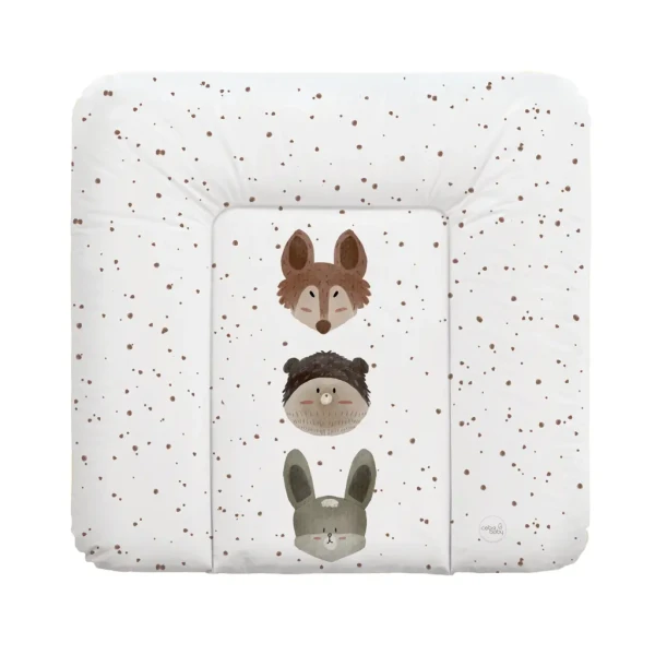 CEBA BABY Podložka prebaľovacia mäkká stredná (75x72) Basic Cute Animals