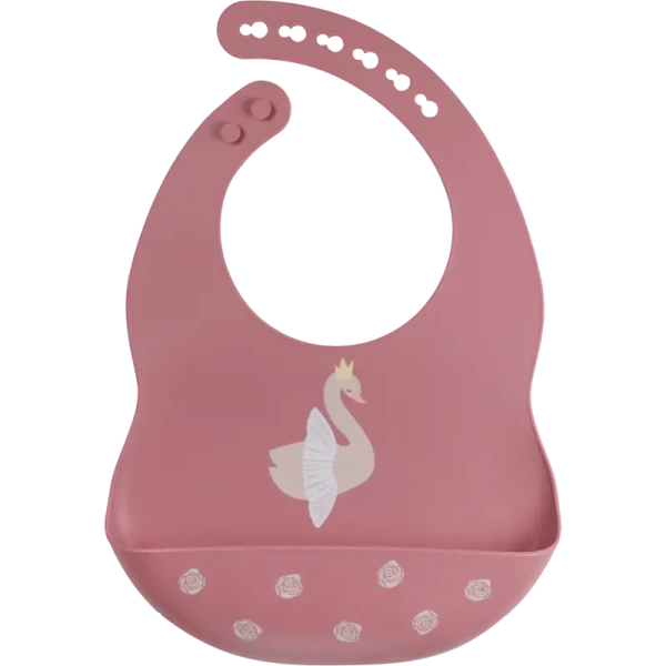 TRYCO Silikónový podbradník Swan, Dusty Rose