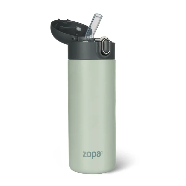 Zopa Termoska na tekutiny s brčkem 400 ml, Pistacio green