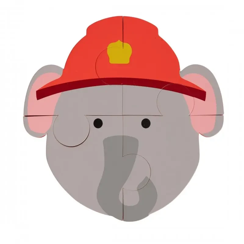 Bo Jungle Penové puzzle B-Animal Panda/Elephant/Lion