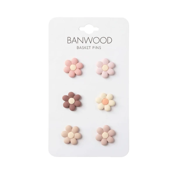 Banwood ozdoby na košík Flowers