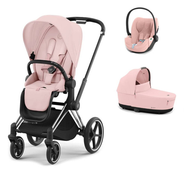 CYBEX PRIAM 3-kombinácia MATT BLACK Peach pink