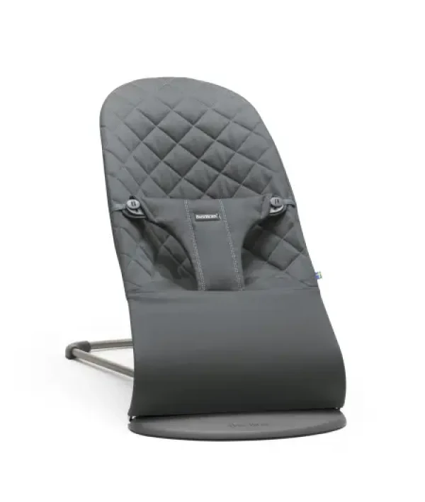 BABYBJORN Lehátko BabyBjörn Bouncer Bliss Anthracite Woven