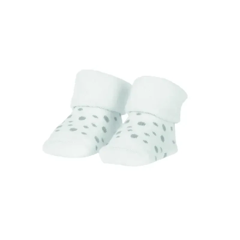 BAMBAM  Ponožky organické sada biela/puntíky