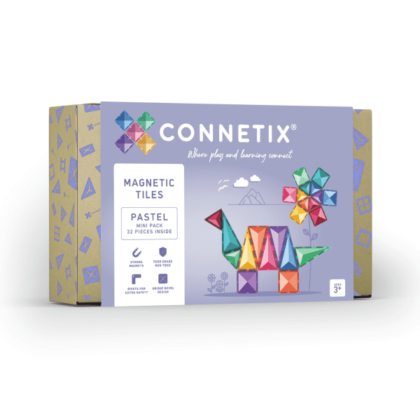 Connetix Magnetická stavebnica - Pastel Mini Pack 32 ks