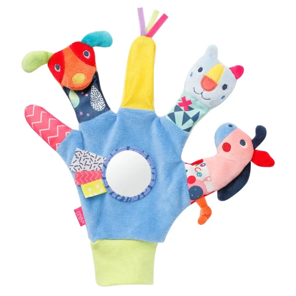 BABY FEHN Rukavice na hraní s zrcátkem, Color friends