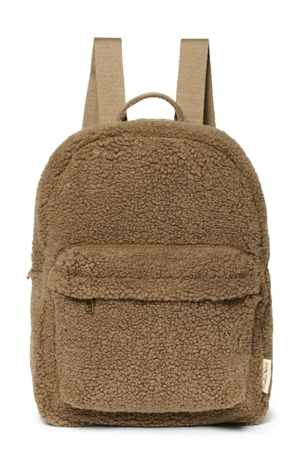 STUDIO NOOS - Teddy Midi BACKPACK - batôžtek s predným vreckom Brown