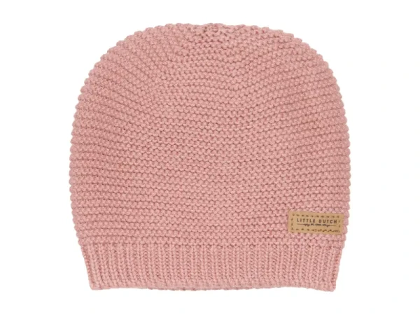 Little Dutch Čiapočka detská pletená Vintage Pink 6-12m