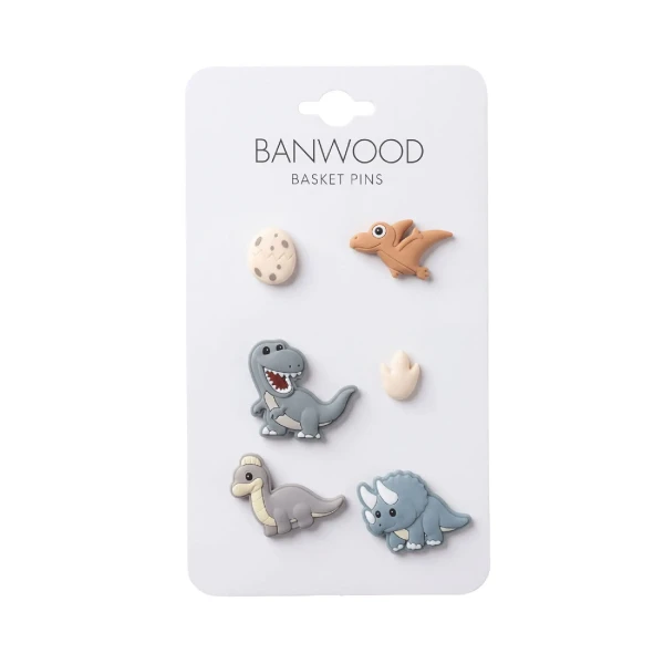 Banwood ozdoby na košík Dinosaurs