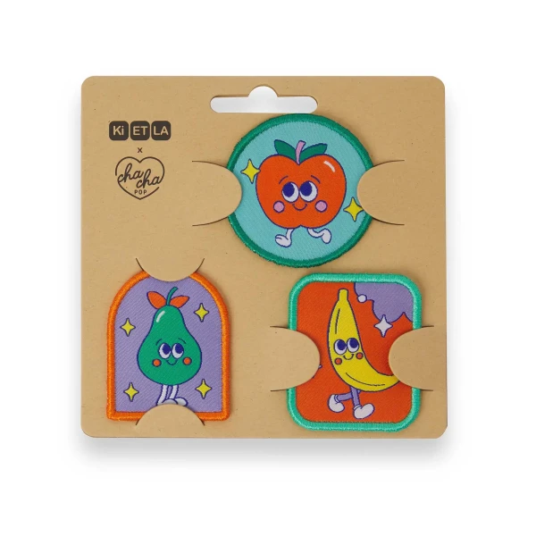 KiETLA nášivky na suchý zips Fruit