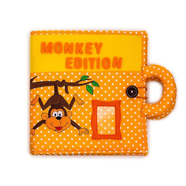 PIQIPI Interaktívna detská knižka Quiet Book, Monkey
