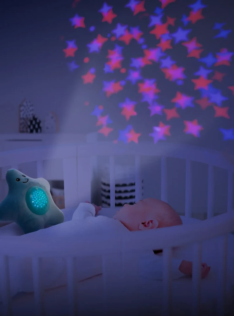 ZOPA Plyšová hračka Hviezdička s projektorom, Blue