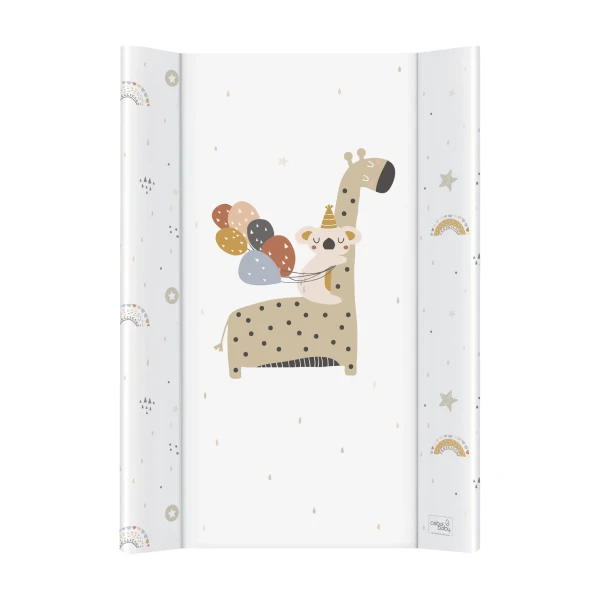 CEBA Podložka prebaľovacia 2-hranná s pevnou doskou (50x80) Comfort Giraffe