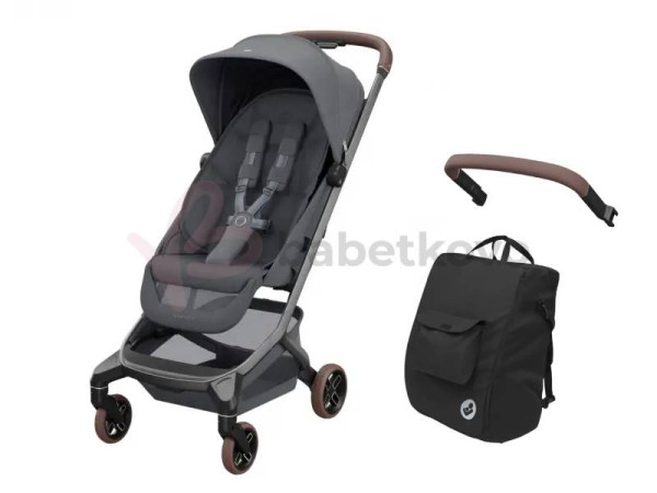 Maxi-Cosi Fame Cabin kočík Moon Graphite + madlo a taška na kočík