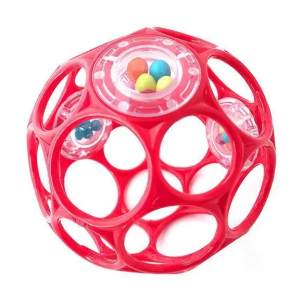 OBALL Hračka Oball RATTLE 10 cm red 0m+