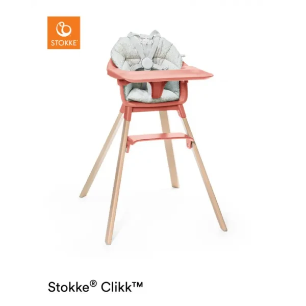 Stokke stolička Clikk High Sunny Coral