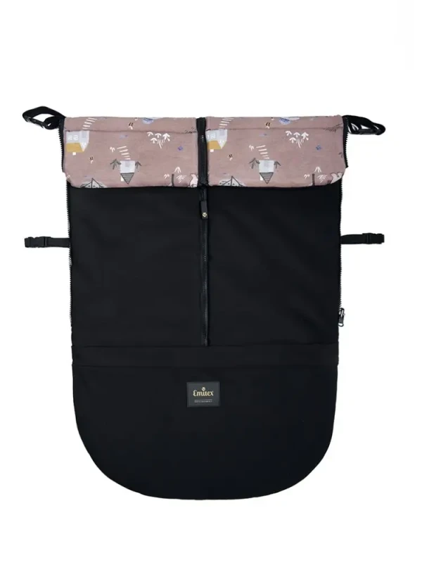 Emitex Jarná/Jesenná nepadacia deka ZIBIE Black + Bearkins