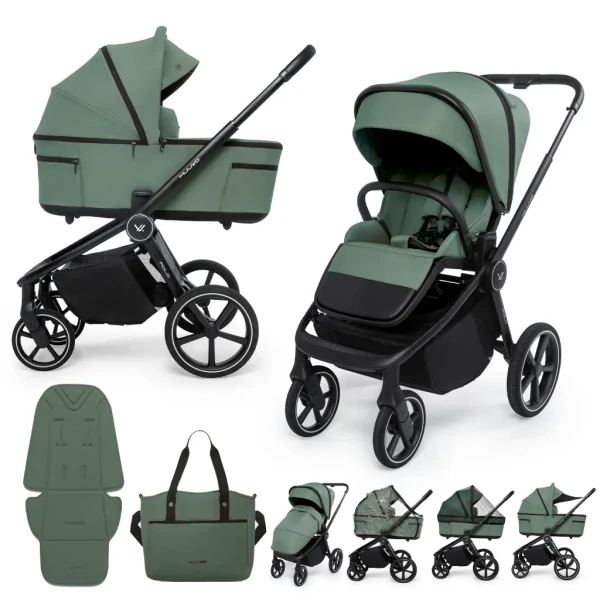 MUUVO Kočík kombinovaný 2v1 Fold Pine Green