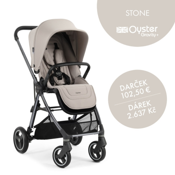 Oyster GRAVITY PLUS kočík, Stone 2025