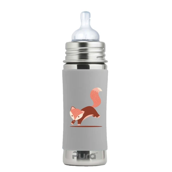 Pura nerezová dojčenská fľaša 325ml Fox