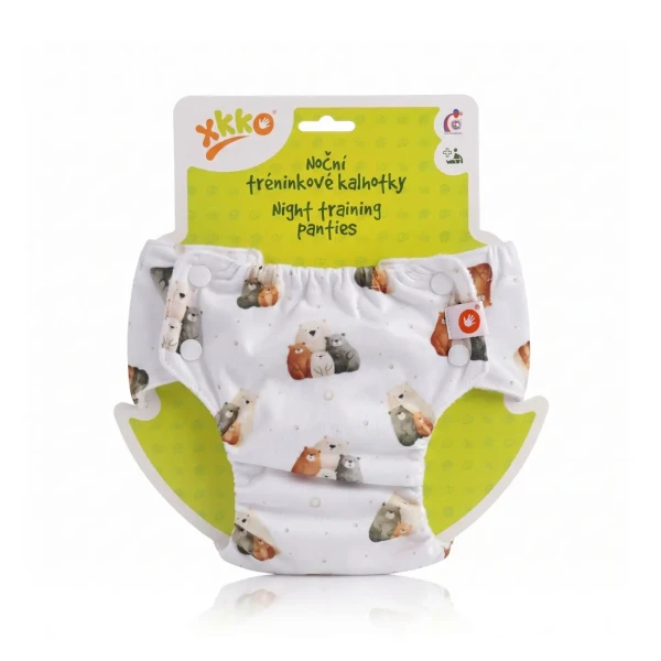 XKKO Nočné tréningové plienkové nohavičky - Bear Family Veľkosť L