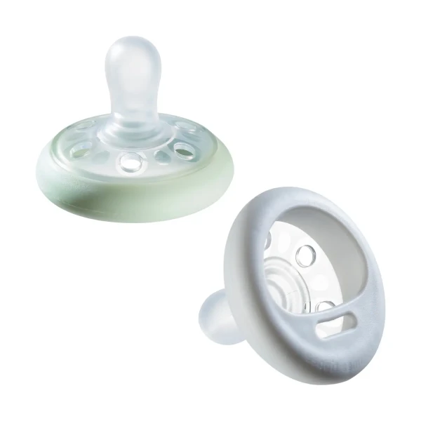 TOMMEE TIPPEE Cumlík, breast-like, silikón Natural, 6-18m, 2ks
