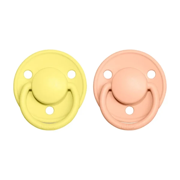 BIBS De Lux cumlíky zo silikónu 2ks - one size | Sunshine / Peach Sunset