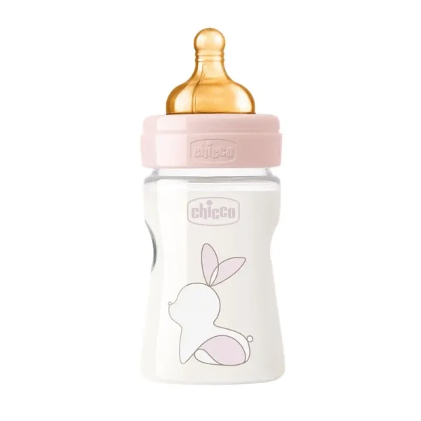 CHICCO Fľaša dojčenská Chicco Original Touch latex, 150ml - dievča