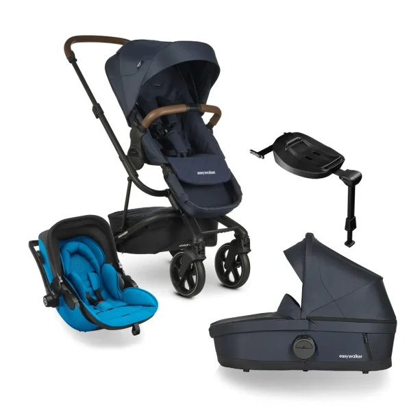 EASYWALKER Kočík kombinovaný Harvey3 Premium 4v1 Sapphire Blue/Summer Blue