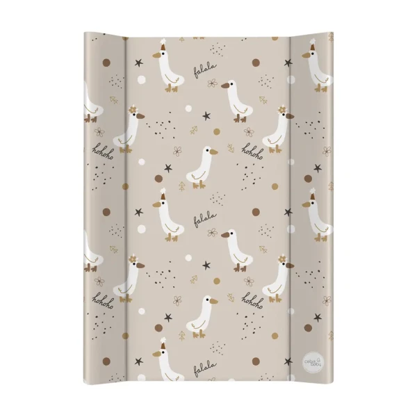 CEBA BABY Podložka prebaľovacia 2-hranná mäkká (50x70) Basic Crazy Ducks